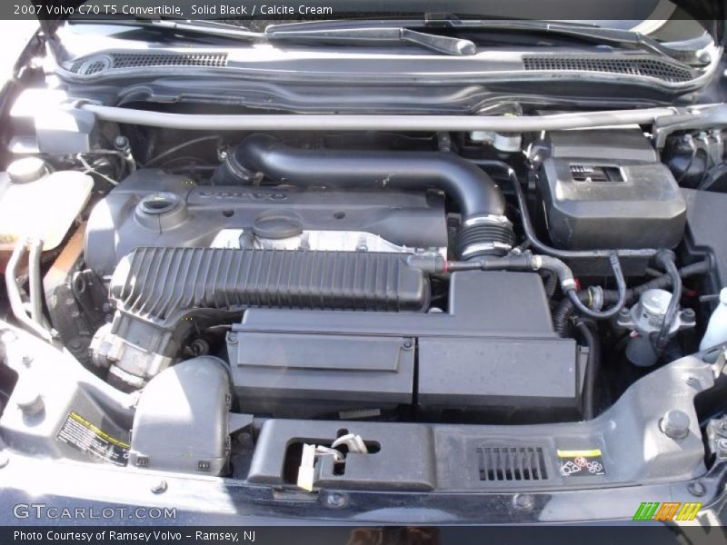 Solid Black / Calcite Cream 2007 Volvo C70 T5 Convertible