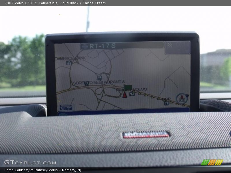 Solid Black / Calcite Cream 2007 Volvo C70 T5 Convertible