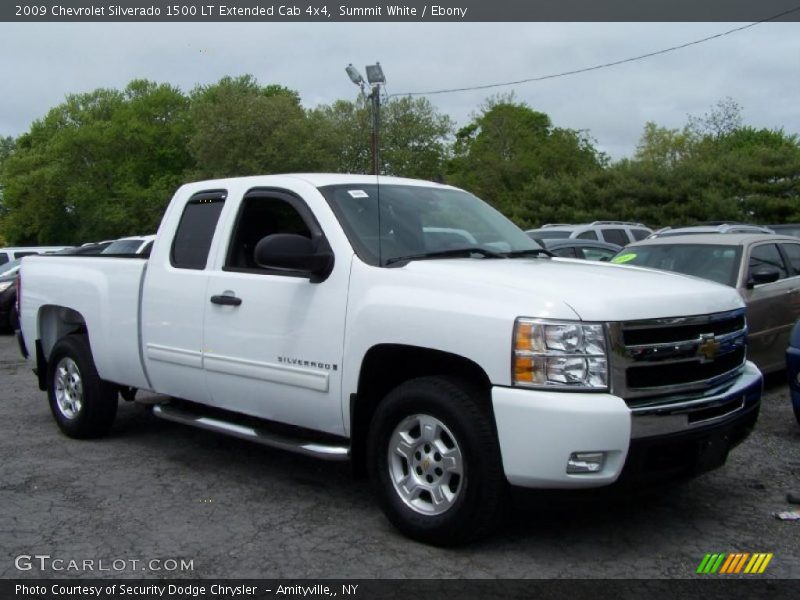 Summit White / Ebony 2009 Chevrolet Silverado 1500 LT Extended Cab 4x4