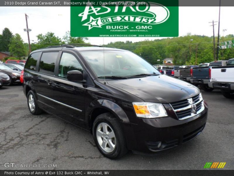 Blackberry Metallic / Dark Slate Gray/Light Shale 2010 Dodge Grand Caravan SXT