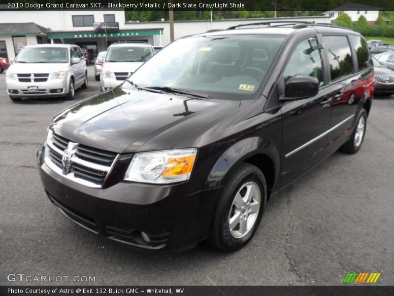 Blackberry Metallic / Dark Slate Gray/Light Shale 2010 Dodge Grand Caravan SXT