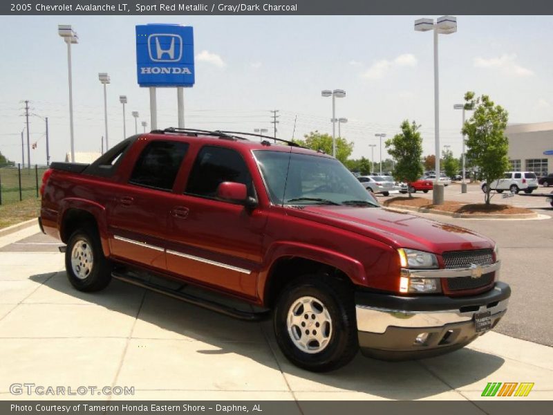 Sport Red Metallic / Gray/Dark Charcoal 2005 Chevrolet Avalanche LT