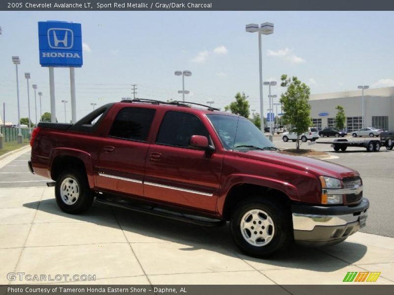 Sport Red Metallic / Gray/Dark Charcoal 2005 Chevrolet Avalanche LT