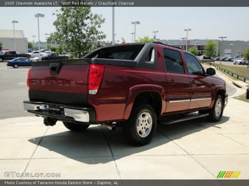 Sport Red Metallic / Gray/Dark Charcoal 2005 Chevrolet Avalanche LT