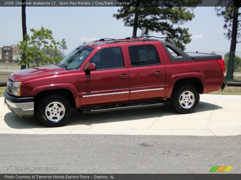 Sport Red Metallic / Gray/Dark Charcoal 2005 Chevrolet Avalanche LT