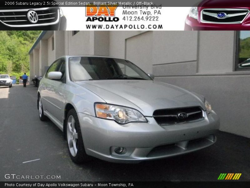 Brilliant Silver Metallic / Off-Black 2006 Subaru Legacy 2.5i Special Edition Sedan