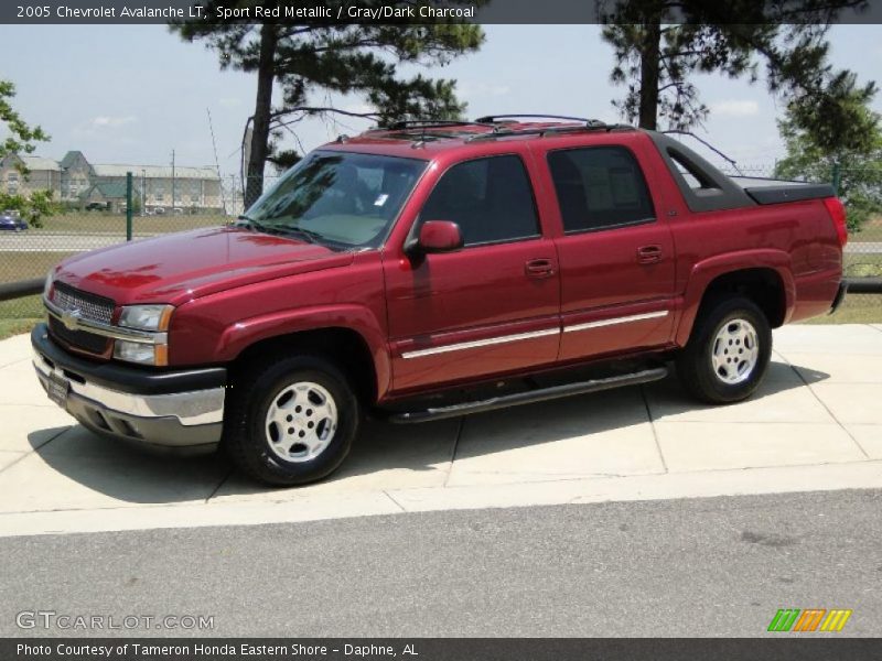 Sport Red Metallic / Gray/Dark Charcoal 2005 Chevrolet Avalanche LT