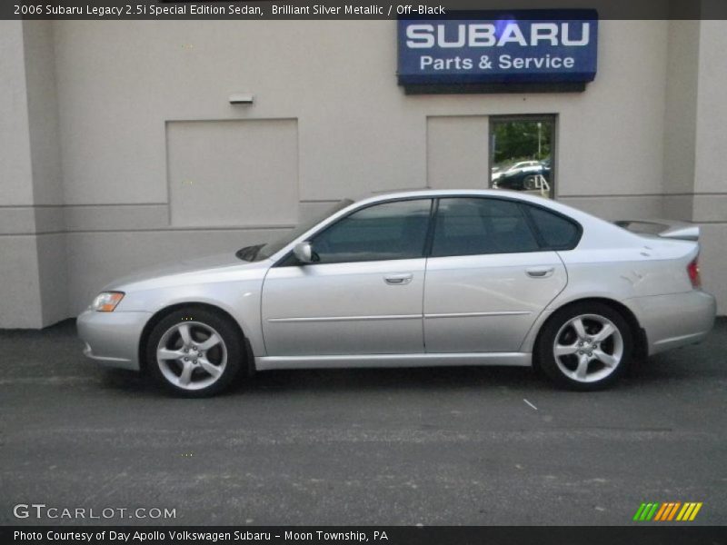Brilliant Silver Metallic / Off-Black 2006 Subaru Legacy 2.5i Special Edition Sedan