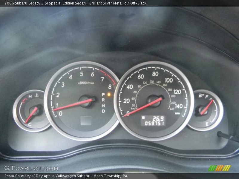 Brilliant Silver Metallic / Off-Black 2006 Subaru Legacy 2.5i Special Edition Sedan