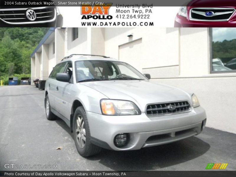 Silver Stone Metallic / Gray 2004 Subaru Outback Wagon