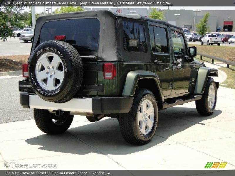 Jeep Green Metallic / Dark Slate Gray/Med Slate Gray 2008 Jeep Wrangler Unlimited Sahara 4x4