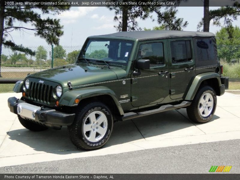 Jeep Green Metallic / Dark Slate Gray/Med Slate Gray 2008 Jeep Wrangler Unlimited Sahara 4x4