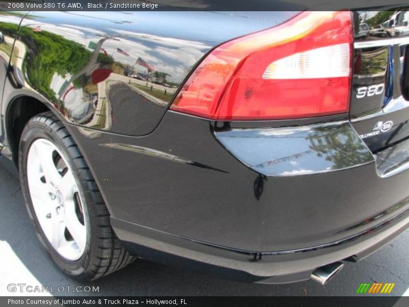 Black / Sandstone Beige 2008 Volvo S80 T6 AWD