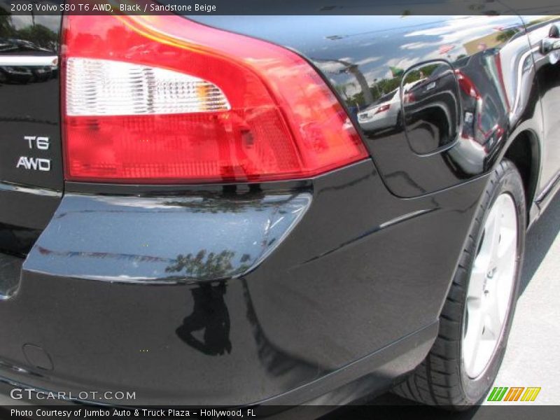 Black / Sandstone Beige 2008 Volvo S80 T6 AWD