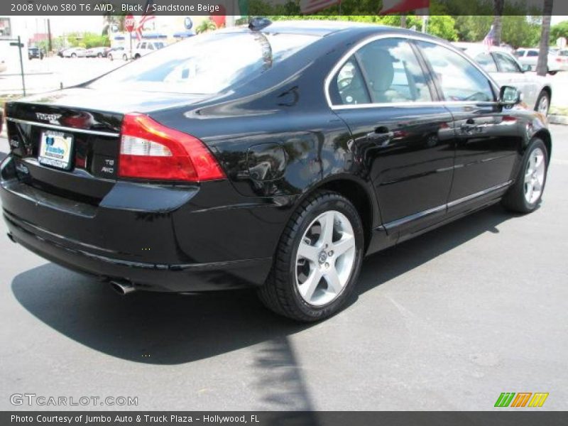 Black / Sandstone Beige 2008 Volvo S80 T6 AWD