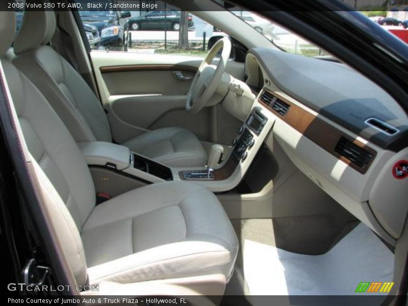 Black / Sandstone Beige 2008 Volvo S80 T6 AWD