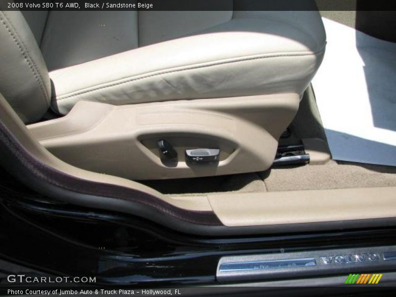 Black / Sandstone Beige 2008 Volvo S80 T6 AWD