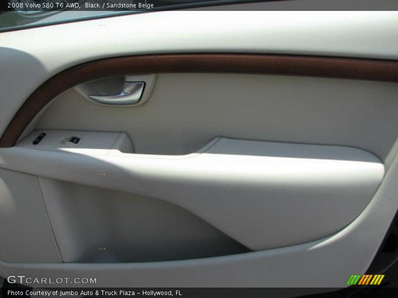 Black / Sandstone Beige 2008 Volvo S80 T6 AWD