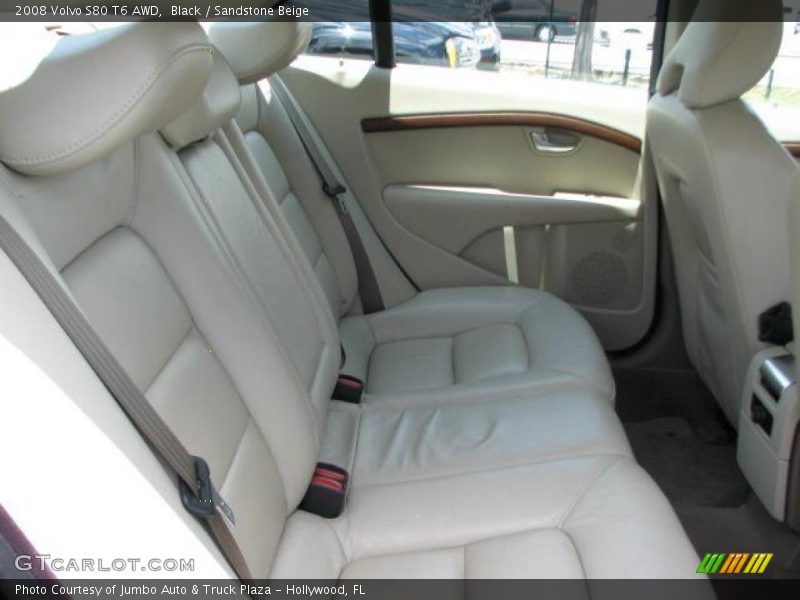 Black / Sandstone Beige 2008 Volvo S80 T6 AWD
