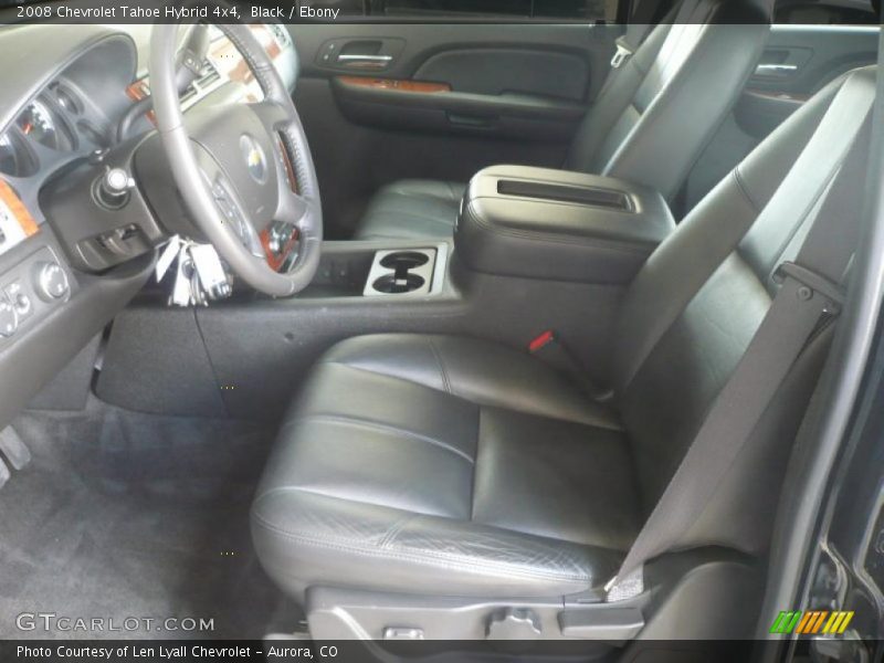  2008 Tahoe Hybrid 4x4 Ebony Interior