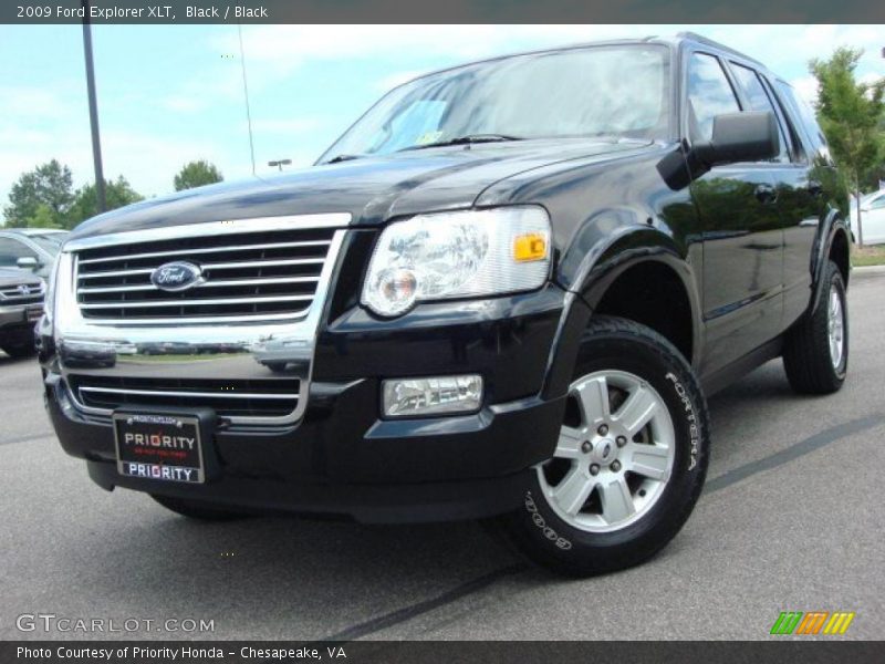 Black / Black 2009 Ford Explorer XLT