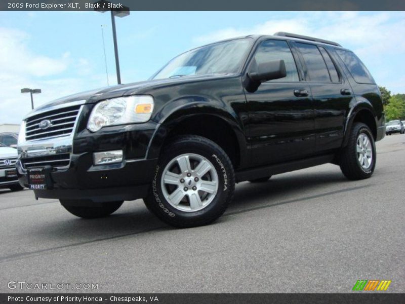 Black / Black 2009 Ford Explorer XLT