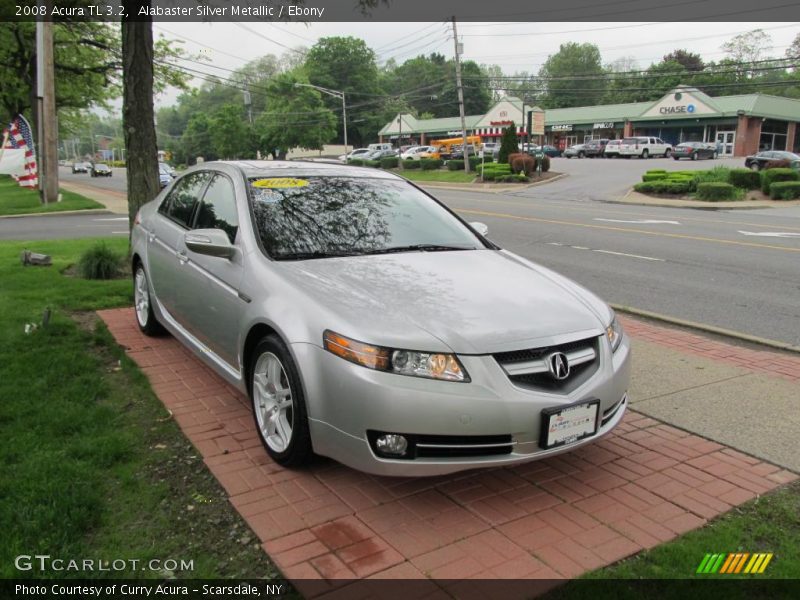 Alabaster Silver Metallic / Ebony 2008 Acura TL 3.2