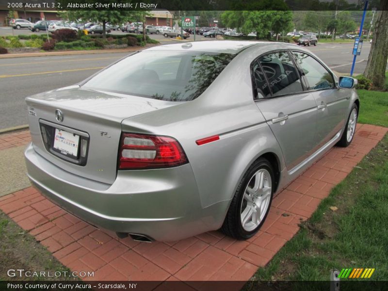 Alabaster Silver Metallic / Ebony 2008 Acura TL 3.2