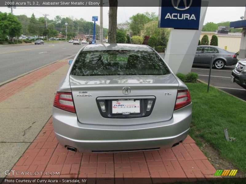 Alabaster Silver Metallic / Ebony 2008 Acura TL 3.2