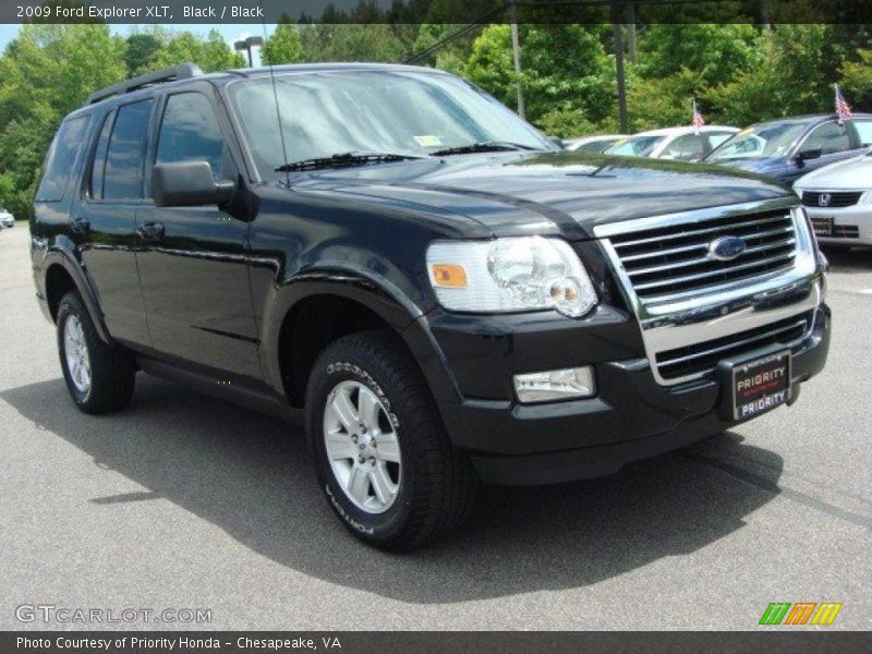Black / Black 2009 Ford Explorer XLT