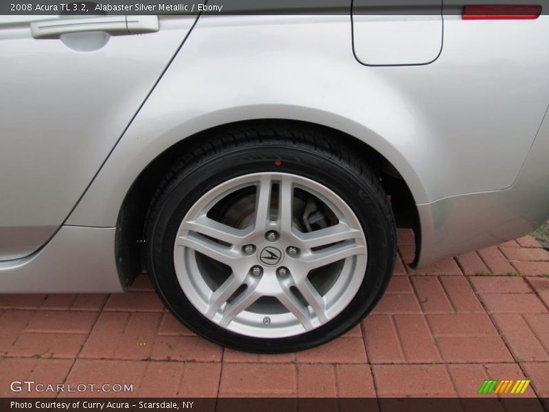 Alabaster Silver Metallic / Ebony 2008 Acura TL 3.2