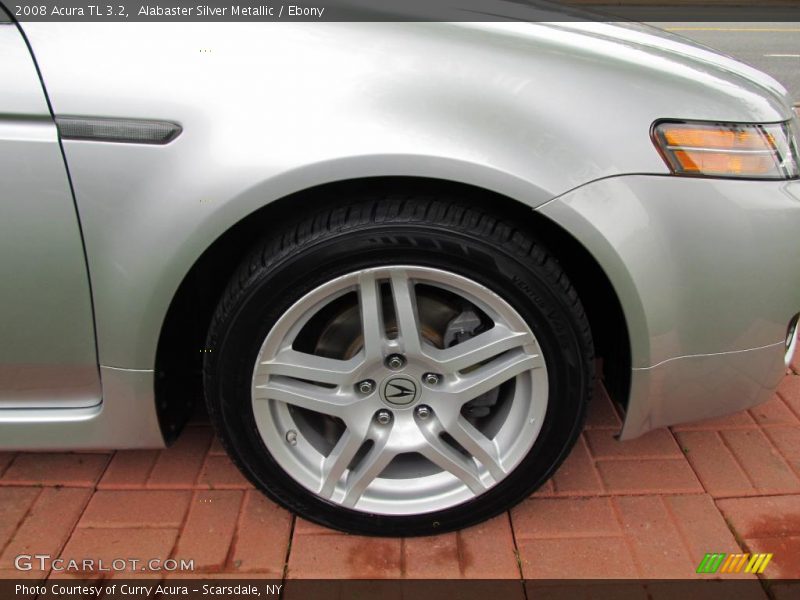 Alabaster Silver Metallic / Ebony 2008 Acura TL 3.2