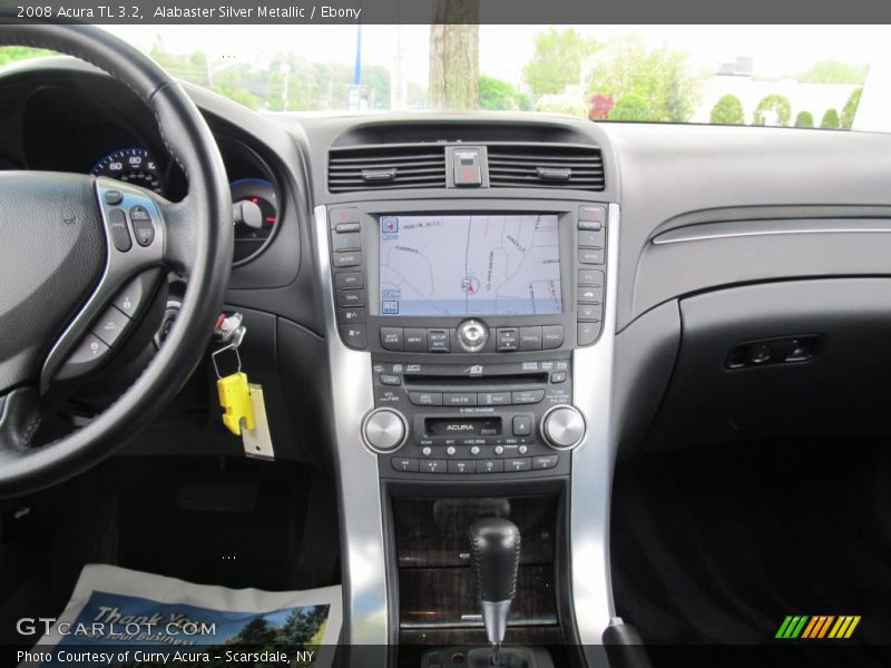 Alabaster Silver Metallic / Ebony 2008 Acura TL 3.2