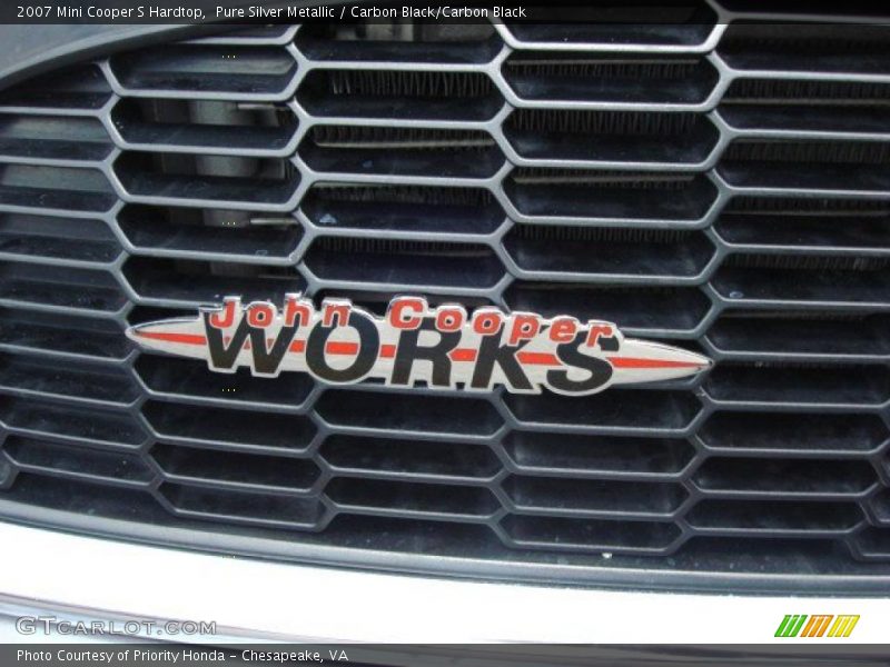 Pure Silver Metallic / Carbon Black/Carbon Black 2007 Mini Cooper S Hardtop