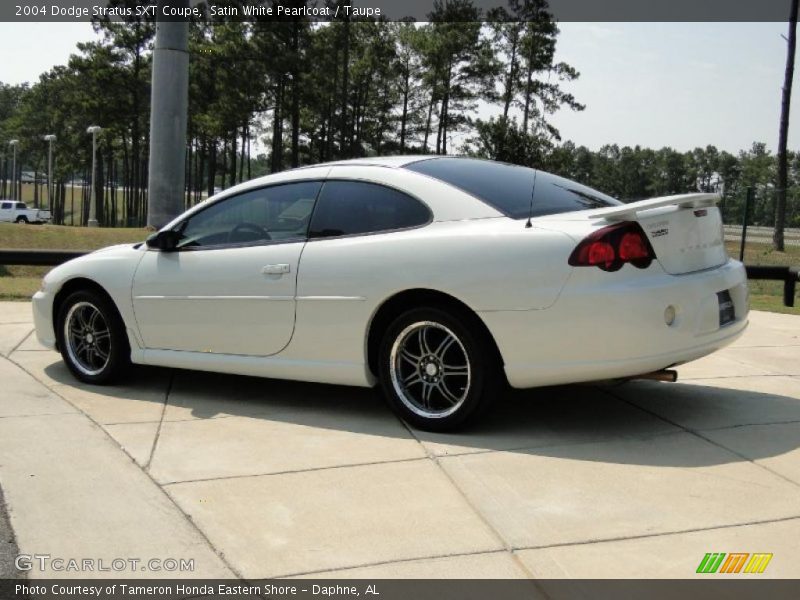 Satin White Pearlcoat / Taupe 2004 Dodge Stratus SXT Coupe