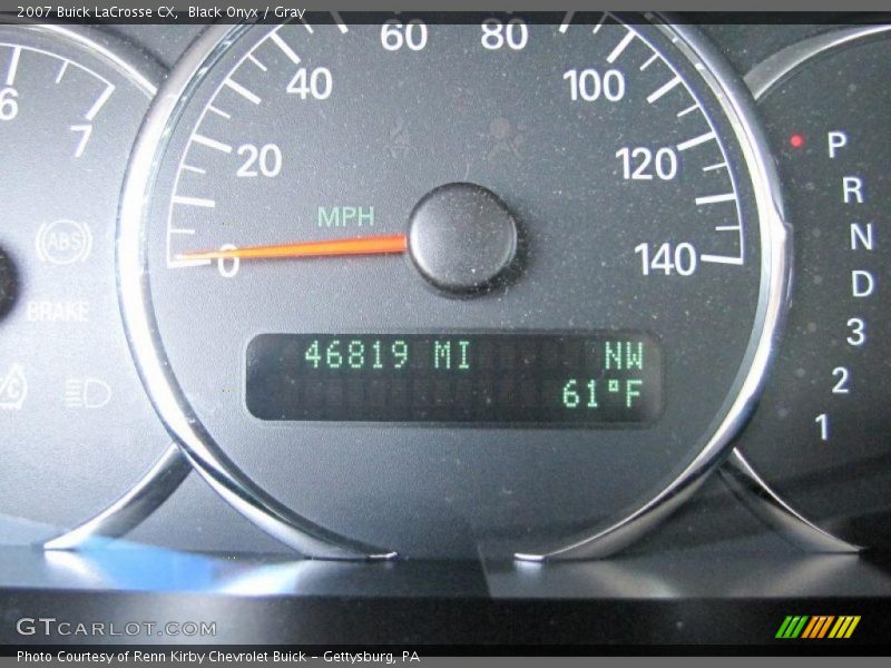 Black Onyx / Gray 2007 Buick LaCrosse CX