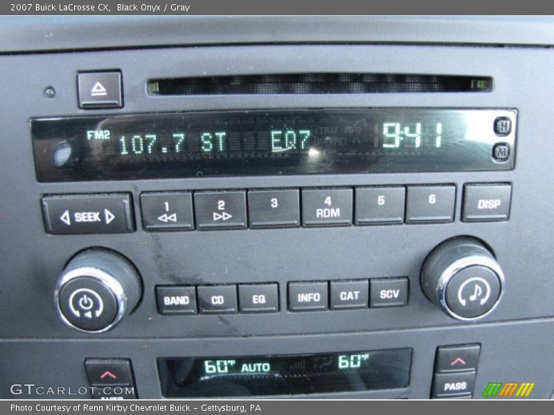 Black Onyx / Gray 2007 Buick LaCrosse CX