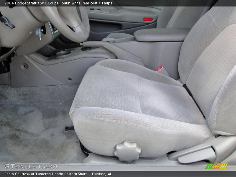 Satin White Pearlcoat / Taupe 2004 Dodge Stratus SXT Coupe