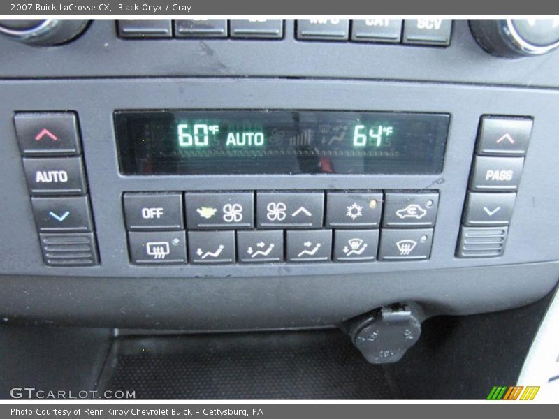 Black Onyx / Gray 2007 Buick LaCrosse CX