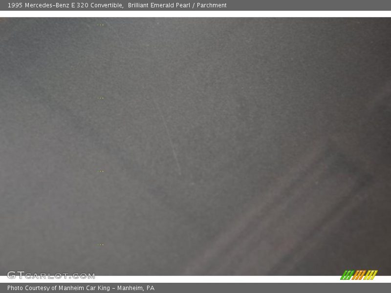 Brilliant Emerald Pearl / Parchment 1995 Mercedes-Benz E 320 Convertible