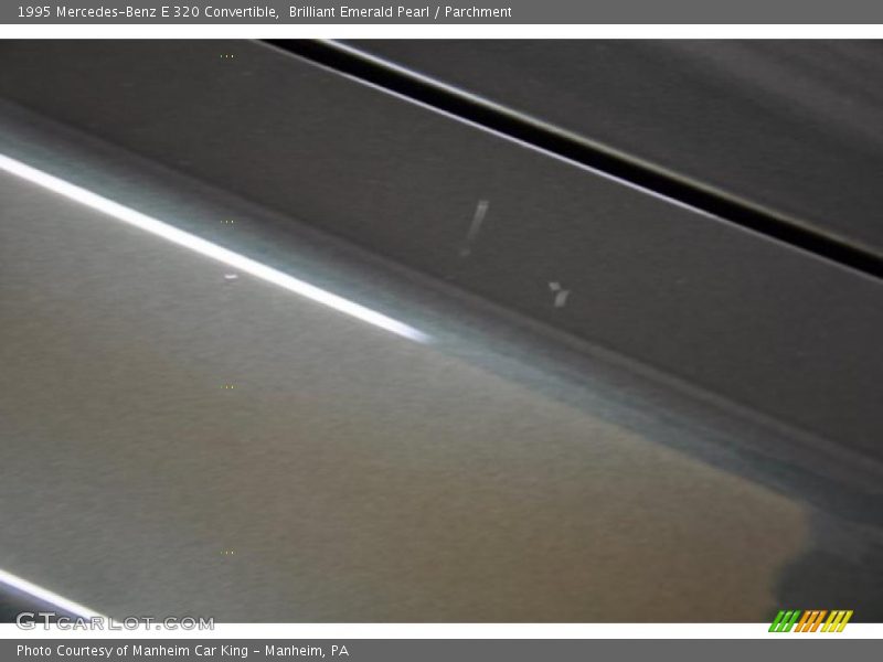 Brilliant Emerald Pearl / Parchment 1995 Mercedes-Benz E 320 Convertible