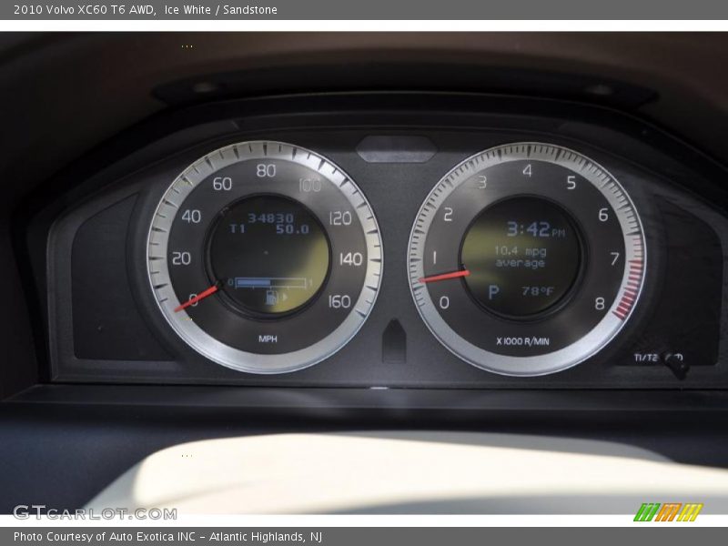Ice White / Sandstone 2010 Volvo XC60 T6 AWD