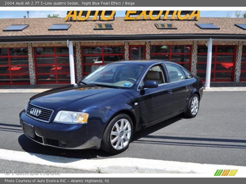 Night Blue Pearl Effect / Beige 2004 Audi A6 2.7T S-Line quattro Sedan
