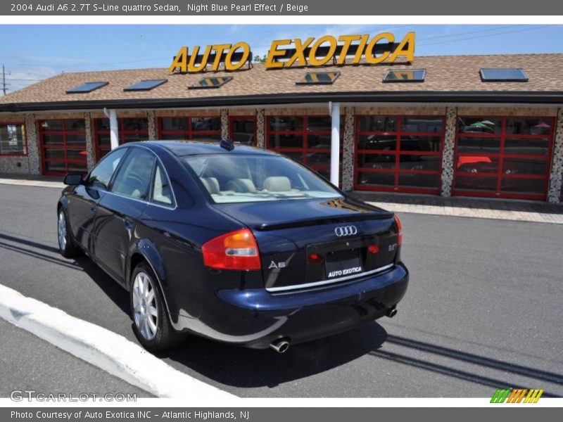 Night Blue Pearl Effect / Beige 2004 Audi A6 2.7T S-Line quattro Sedan