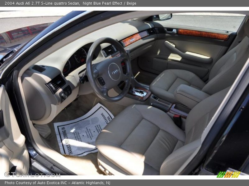  2004 A6 2.7T S-Line quattro Sedan Beige Interior