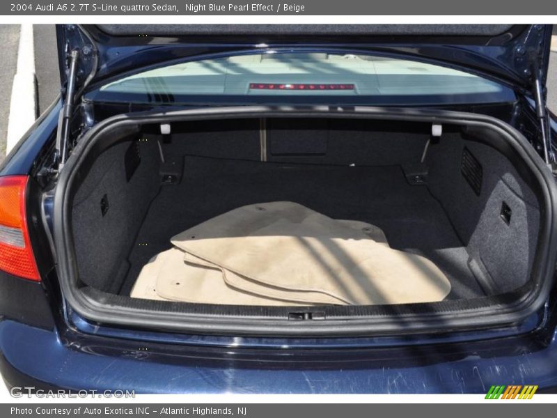 Night Blue Pearl Effect / Beige 2004 Audi A6 2.7T S-Line quattro Sedan