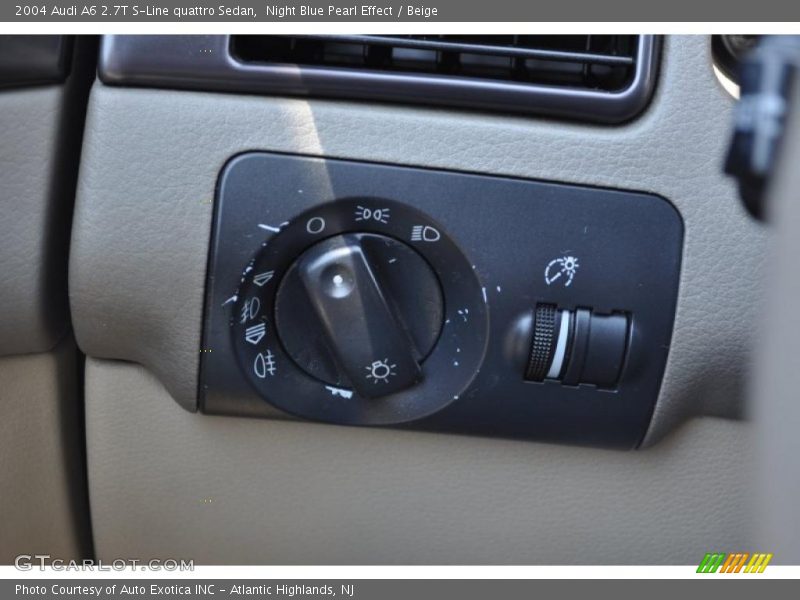 Night Blue Pearl Effect / Beige 2004 Audi A6 2.7T S-Line quattro Sedan