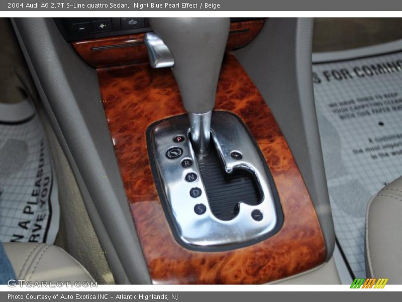 Night Blue Pearl Effect / Beige 2004 Audi A6 2.7T S-Line quattro Sedan