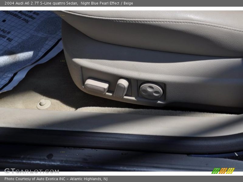 Night Blue Pearl Effect / Beige 2004 Audi A6 2.7T S-Line quattro Sedan