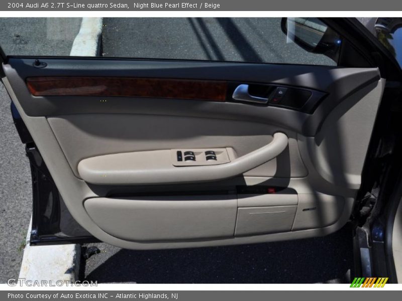Night Blue Pearl Effect / Beige 2004 Audi A6 2.7T S-Line quattro Sedan